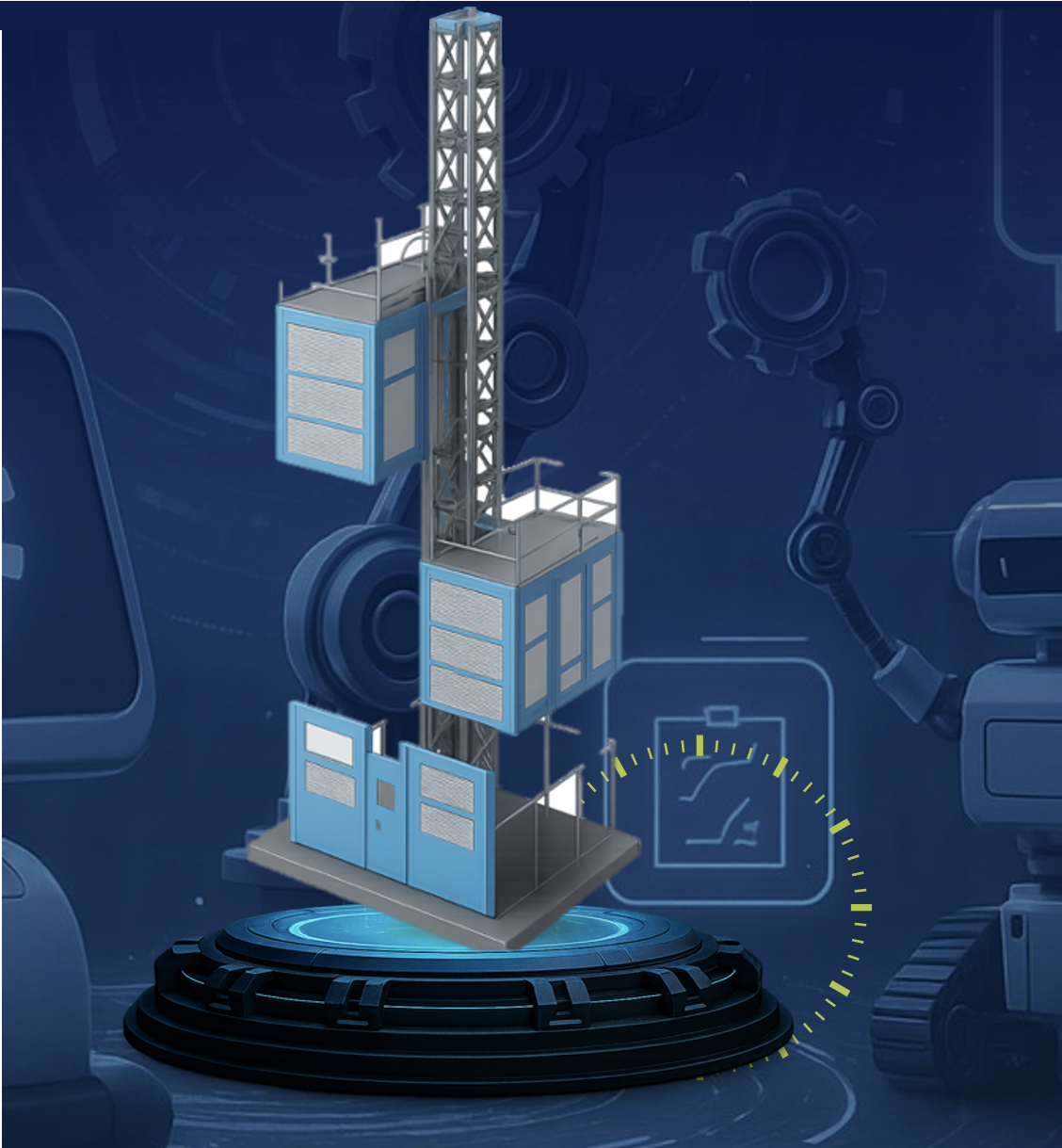 Intelligent construction hoist & Transporter